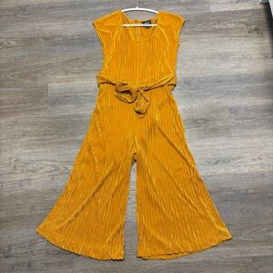 Anthropologie Mustard Yellow Jumpsuit